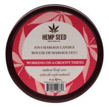 Hemp Seed 3-in-1 Massage Candle-Working On A Groovy Thing 6oz